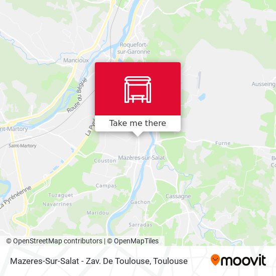 Mazeres-Sur-Salat - Zav. De Toulouse map
