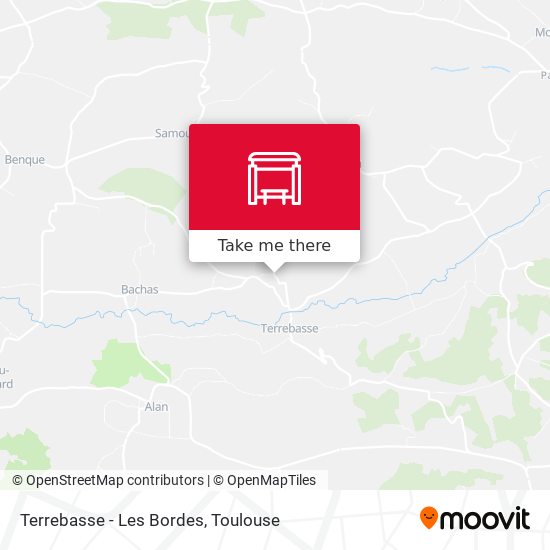 Terrebasse - Les Bordes map