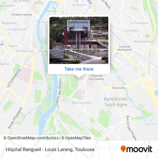 Mapa Hôpital Rangueil - Louis Lareng