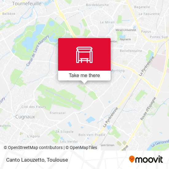Canto Laouzetto map