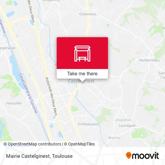 Mairie Castelginest map