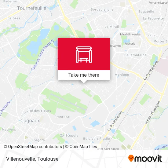 Villenouvelle map