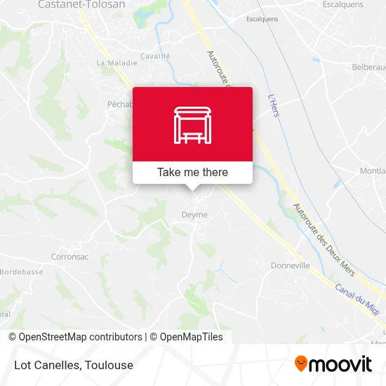 Lot Canelles map
