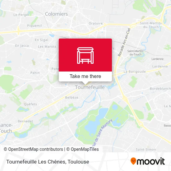 Tournefeuille Les Chênes map