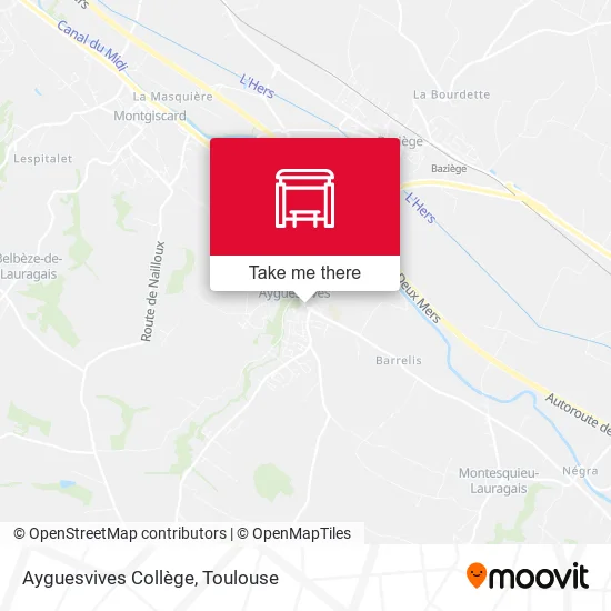 Ayguesvives Collège map
