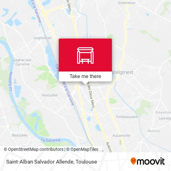 Saint-Alban Salvador Allende map