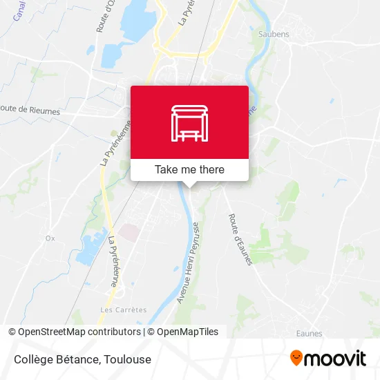Collège Bétance map