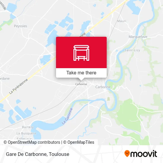Gare De Carbonne map