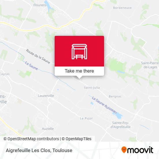 Aigrefeuille Les Clos map