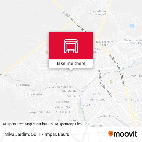 Silva Jardim, Qd. 17 Impar map