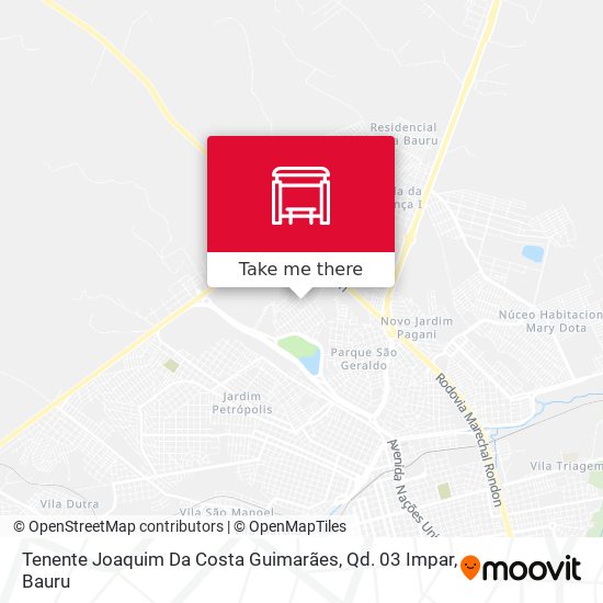 Tenente Joaquim Da Costa Guimarães, Qd. 03 Impar map