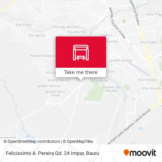 Felicíssimo A. Pereira Qd. 24 Impar map