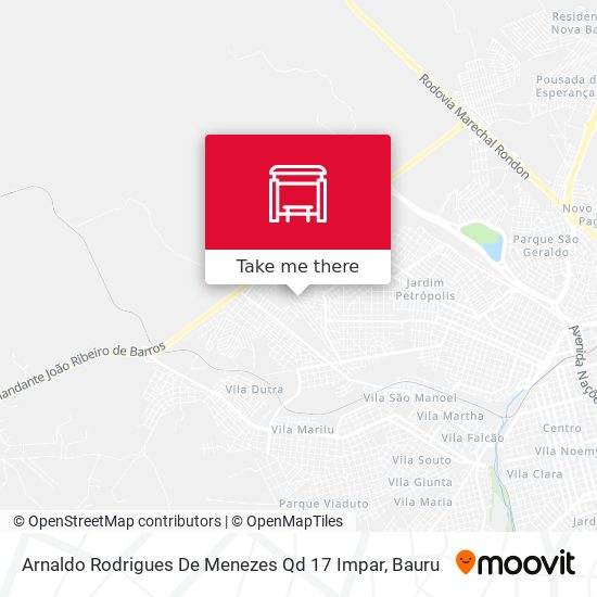 Mapa Arnaldo Rodrigues De Menezes Qd 17 Impar