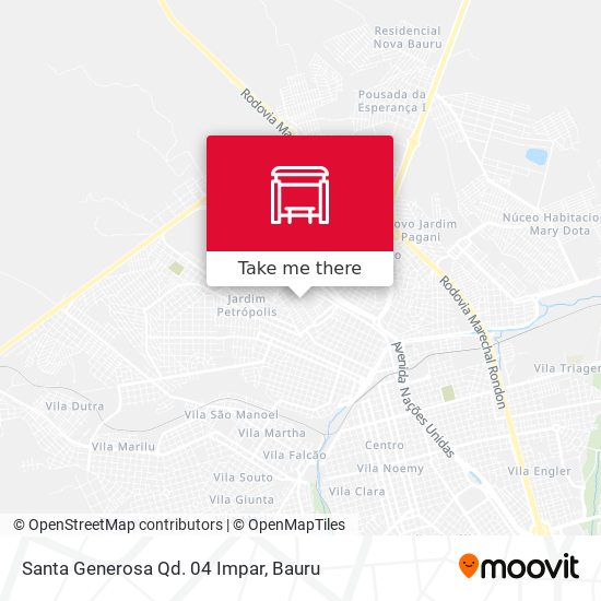 Santa Generosa Qd. 04 Impar map