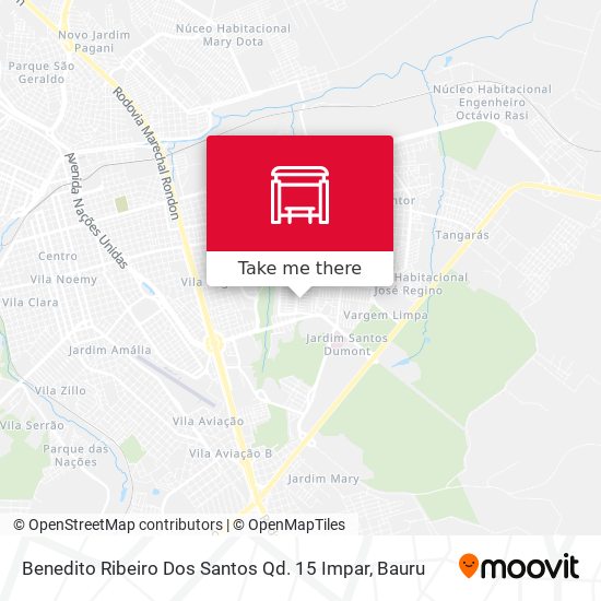Benedito Ribeiro Dos Santos Qd. 15 Impar map