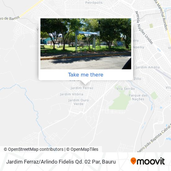 Mapa Jardim Ferraz / Arlindo Fidelis Qd. 02 Par