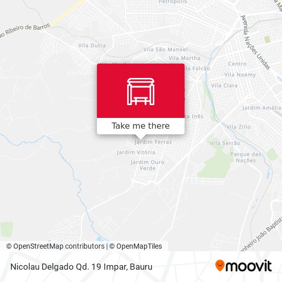 Nicolau Delgado Qd. 19 Impar map