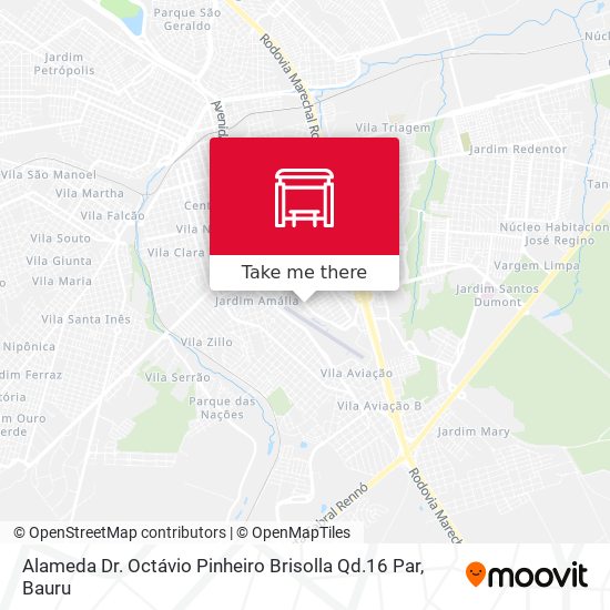 Alameda Dr. Octávio Pinheiro Brisolla Qd.16 Par map