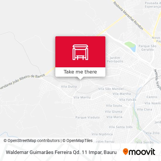 Mapa Waldemar Guimarães Ferreira Qd. 11 Impar