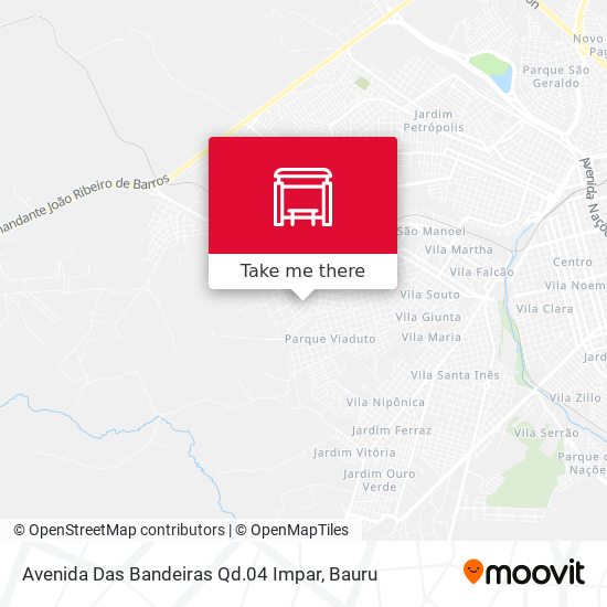 Avenida Das Bandeiras Qd.04 Impar map