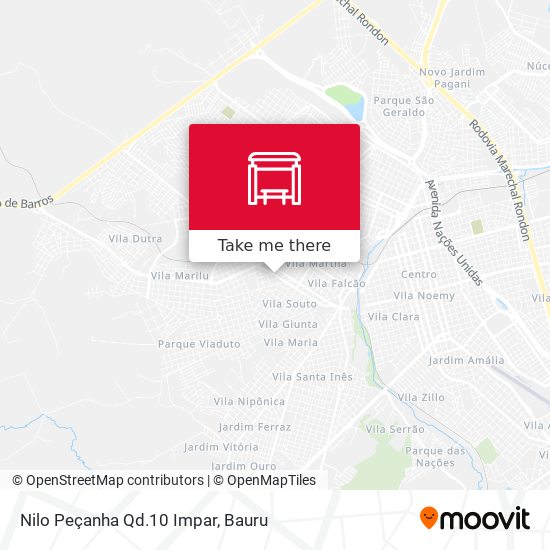 Mapa Nilo Peçanha Qd.10 Impar