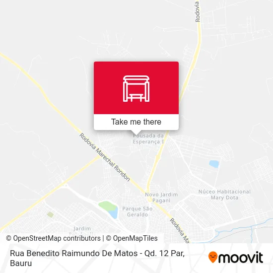 Rua Benedito Raimundo De Matos - Qd. 12 Par map