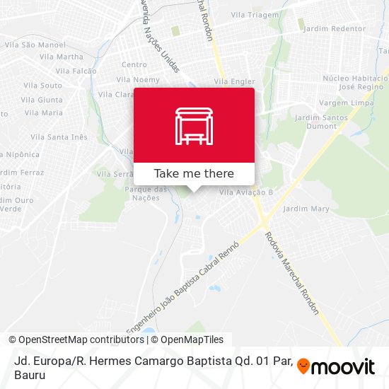 Jd. Europa / R. Hermes Camargo Baptista Qd. 01 Par map