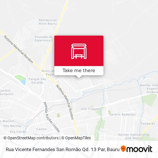 Mapa Rua Vicente Fernandes San Romão Qd. 13 Par