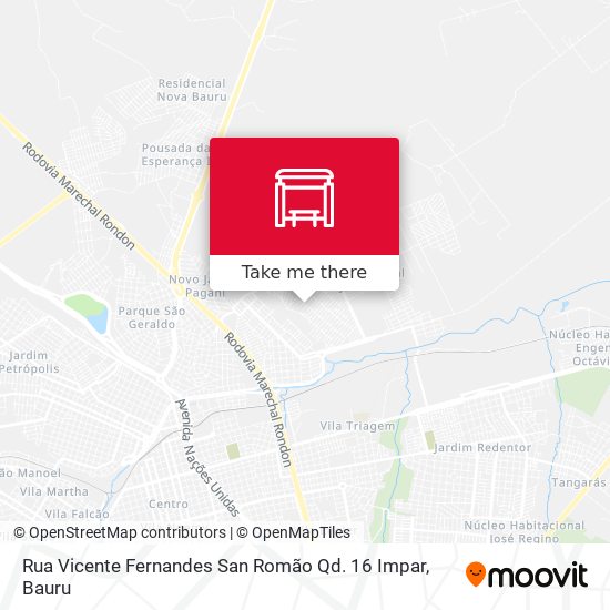 Rua Vicente Fernandes San Romão Qd. 16 Impar map