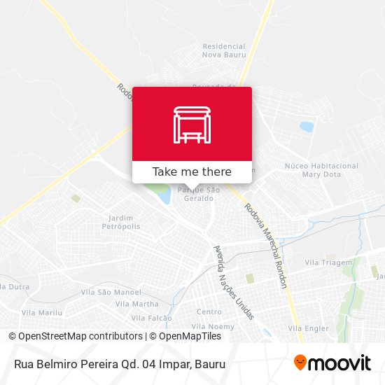 Mapa Rua Belmiro Pereira Qd. 04 Impar