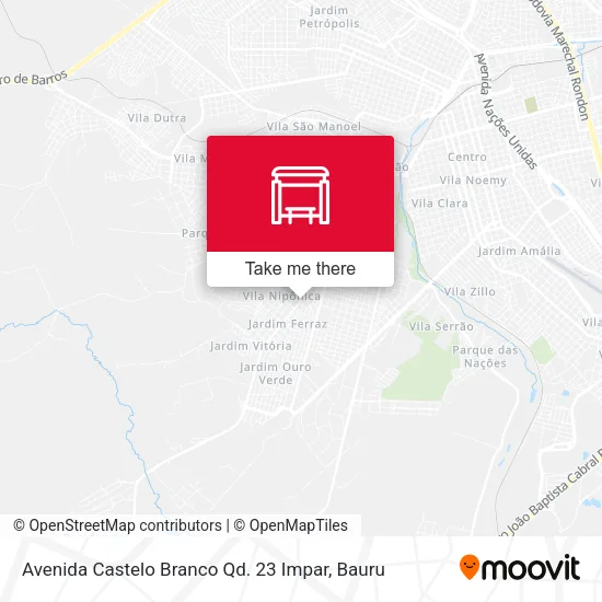 Avenida Castelo Branco Qd. 23 Impar map