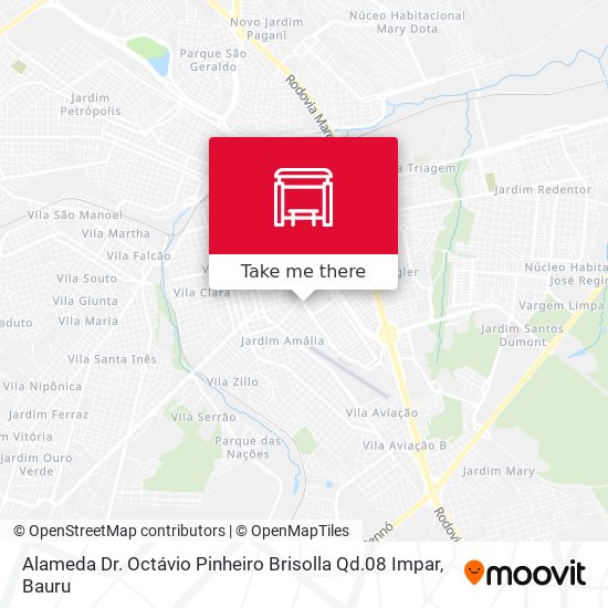 Mapa Alameda Dr. Octávio Pinheiro Brisolla Qd.08 Impar