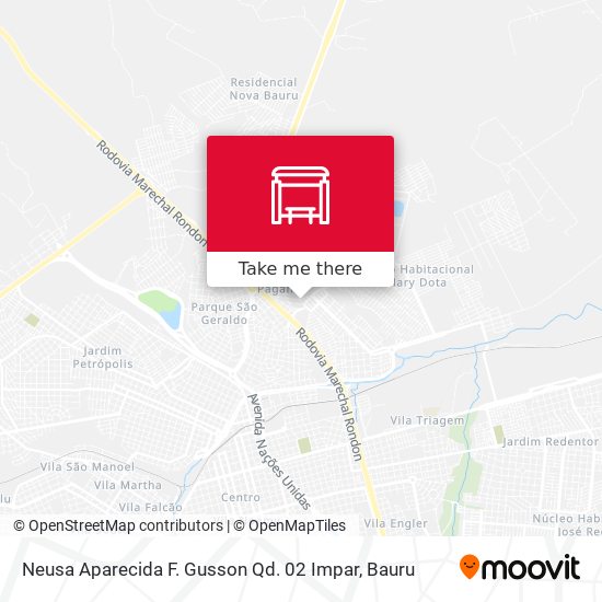 Neusa Aparecida F. Gusson Qd. 02 Impar map