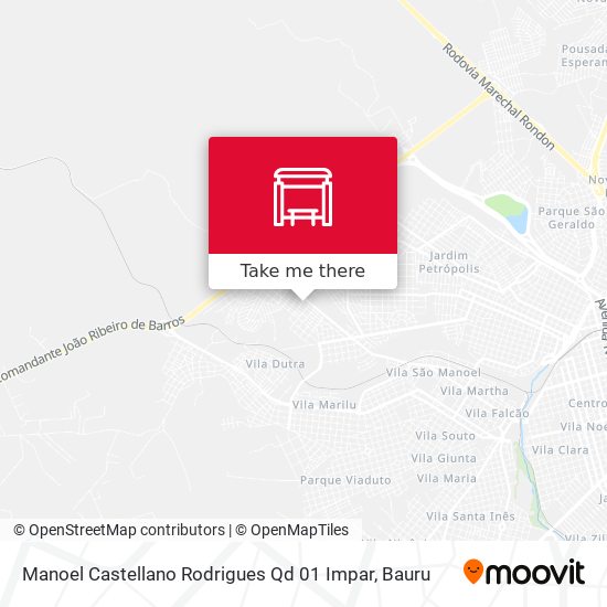 Mapa Manoel Castellano Rodrigues Qd 01 Impar