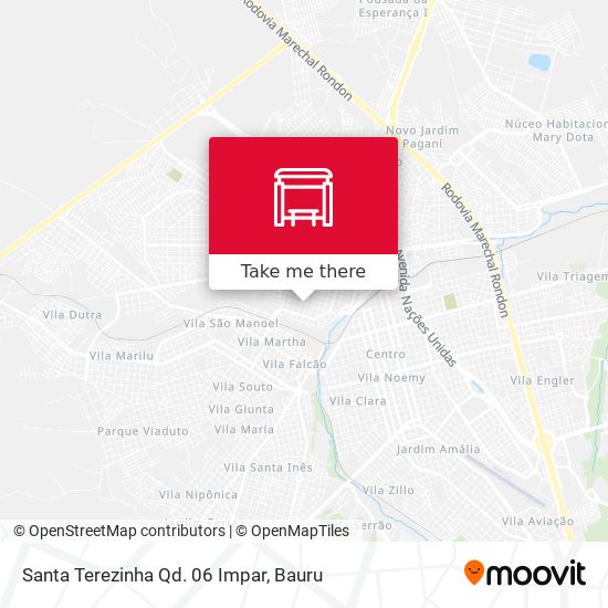 Santa Terezinha Qd. 06 Impar map