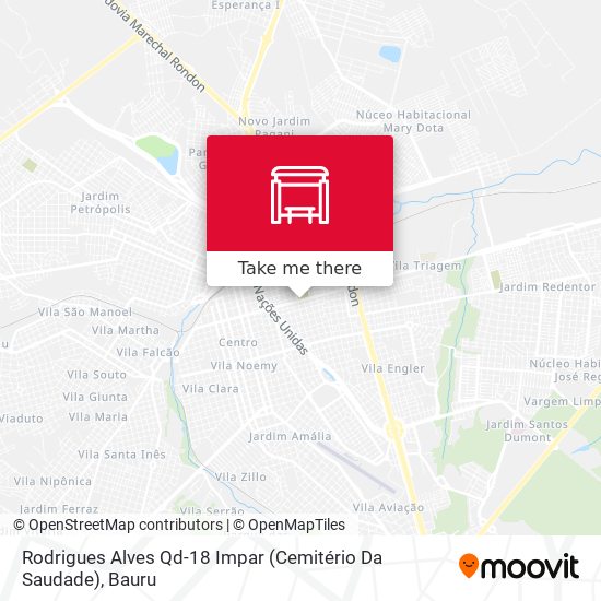 Mapa Rodrigues Alves Qd-18 Impar (Cemitério Da Saudade)