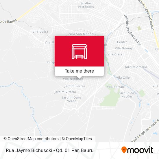 Rua Jayme Bichuscki - Qd. 01 Par map