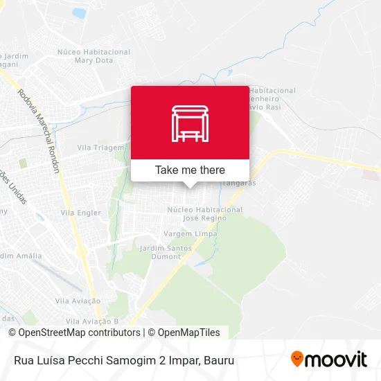 Rua Luísa Pecchi Samogim 2 Impar map