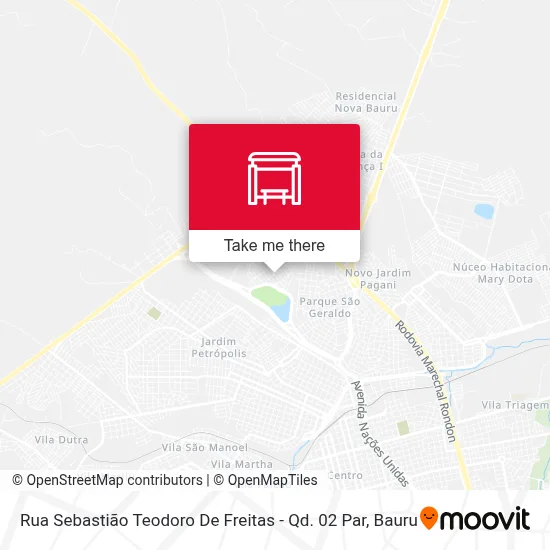 Rua Sebastião Teodoro De Freitas - Qd. 02 Par map