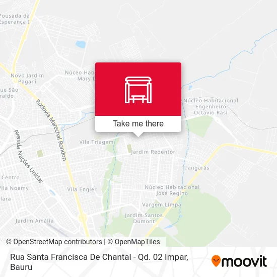 Rua Santa Francisca De Chantal - Qd. 02 Impar map