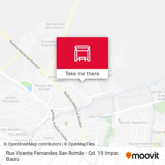 Rua Vicente Fernandes San Romão - Qd. 19 Impar map