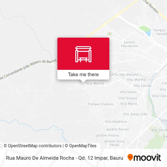 Rua Mauro De Almeida Rocha - Qd. 12 Impar map