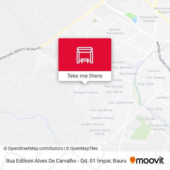 Rua Edílson Alves De Carvalho - Qd. 01 Ímpar map