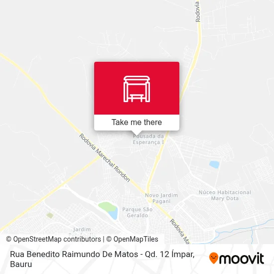 Rua Benedito Raimundo De Matos - Qd. 12 Ímpar map