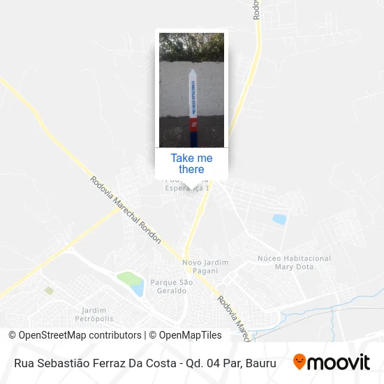 Rua Sebastião Ferraz Da Costa - Qd. 04 Par map