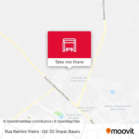 Mapa Rua Ramiro Vieira - Qd. 02 Ímpar
