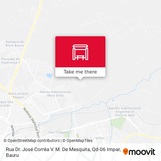Rua Dr. José Corrêa V. M. De Mesquita, Qd-06 Impar map