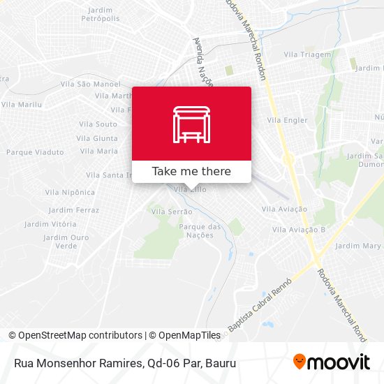 Rua Monsenhor Ramires, Qd-06 Par map