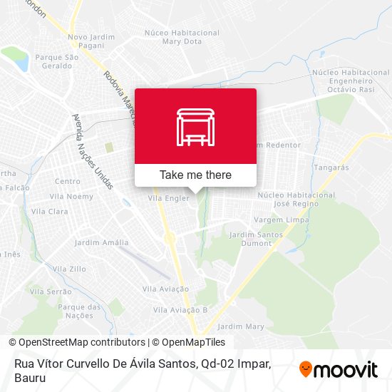 Rua Vítor Curvello De Ávila Santos, Qd-02 Impar map