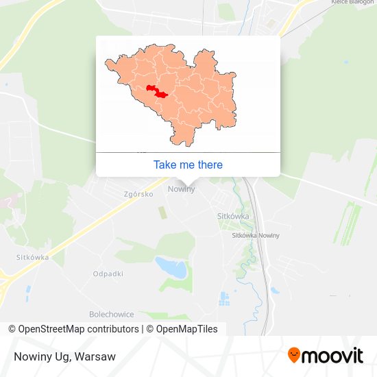 Nowiny Ug map